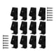 thumbnail image 4 of 12x Clips para macetas, gancho de pared para exteriores, colgadores con pestillo para macetas, gancho duradero Negro Cola Clips para macetas, 4 of 8