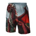 thumbnail image 4 of Pofeuu Majestic Red Dragon Prin Men's Swim Trunks Quick Dry Bathing Suit Swimming Board Shorts Mesh Lining Beach Swimwear-XX-Large, 4 of 6