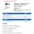 thumbnail image 2 of Water Pump - Compatible with 1995 - 2004 Toyota Tacoma 3.4L V6 1996 1997 1998 1999 2000 2001 2002 2003, 2 of 2