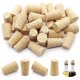 thumbnail image 3 of 100 tapones de vino cónicos reutilizables de madera, tapones de sellado portátiles para botellas de vino, color madera clara, 3 of 5