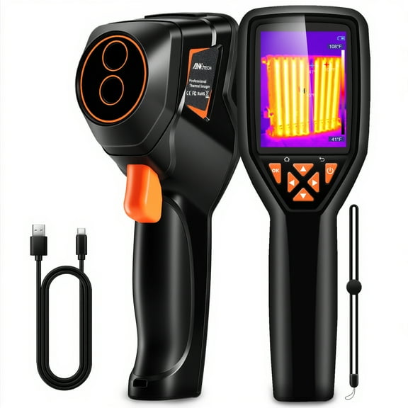 Handheld Thermal Imaging Camera, 120×90 IR Resolution, -20°C–550°C, 2.8” Display, 25Hz Refresh, for Home & Electrical Inspection
