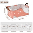 thumbnail image 4 of Lazy White Cats Storage Bins with Handles Foldable Storage Baskets for Shelves Organizer Cloth Baskets, 4 of 8