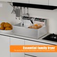 thumbnail image 6 of Happydeer Thickened Stainless Steel Fryer, 110v Commercial Desktop Double Cylinder 12L Electric Fryer For Frying Chicken Legs, Chicken Wings, French Fries, 6 of 13