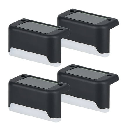 

Avdolw Solar Outdoor Lights 4-Pack Warm LED Step Lights with Waterproof Design for Patio Yard and Fence Illumination - Easy Installation and Auto On/Off Features