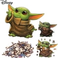 thumbnail image 1 of Disney 120pcs Star Wars Yoda Baby Alien Wooden Puzzle Children Puzzle Irregular Flat Insert Toys Adult Decompression Puzzles ToyXQDZ-01-A3 He Qiyong unisex, 1 of 1