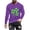 Purple, variant on ZRGHAOYLQ St. Patrick's Day Crewneck Shirts Big and Tall Plus Size T Shirts Cotton Mens Funny Shamrock Print Long Sleeve Pullover Classic Comfy Shirt Tops