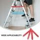 thumbnail image 3 of GOOHOCHY 4 bisagras de repuesto para escalera, accesorios para escalera, soportes metálicos para escalera, bisagras largas para escalera., 3 of 8