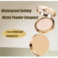 thumbnail image 2 of Waterproof Setting Matte Powder Compact, Waterproof Makeup Setting, Controls Shine & Smooths Fine Lines, Lightweight Compact Powder, Long Lasting Oil Control, 2 of 7