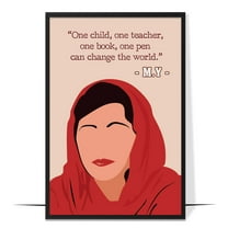 LOLUIS Inspirational Quotes Wall Art, Empowered Women Art Print Decor Gifts for Home Office Classroom, Feminist Poster (DES 1, Unframed 11"x17")
