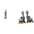 thumbnail image 1 of Estatua De Elefante Guan Yin, Escultura De Resina, Adorno Feng Shui, Arte Moderno, Figura De Buda Femenina Coleccionable Para Gabinete, Escritorio, Estante, Decoración Del Hogar Y La Oficina., 1 of 8