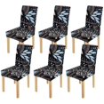 thumbnail image 1 of RYLABLUE Paisley Pattern Stretch Chair Cover Protector Seat Slipcover for Dining Room Hotel Wedding Party Set of 6, 1 of 5