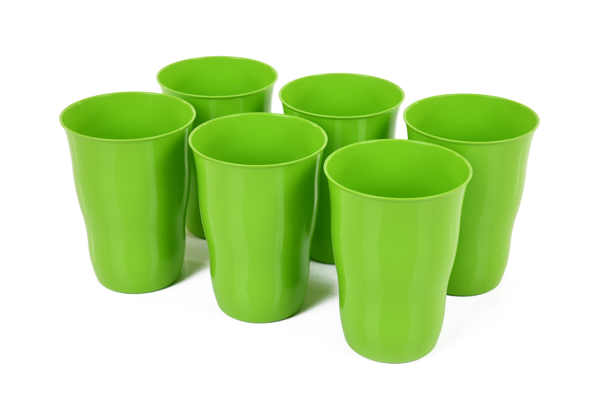 green plastic cups reusable