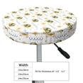 thumbnail image 4 of Lsque Sea Turtle Basking in the Sun Round Bar chair cushion covers Velvet Fabric Premium Comfort Protects from Scratches and Stains for 14-17 Inch Chair- 12 inch, 4 of 7