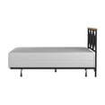 thumbnail image 3 of Hillsdale Furniture Ashford Oak Finish Wood and Black Metal Full/Queen Headboard with Bed Frame, 3 of 11