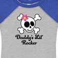 thumbnail image 4 of Inktastic Daddy's Little Rocker Skull Girls Baby Bodysuit, 4 of 5