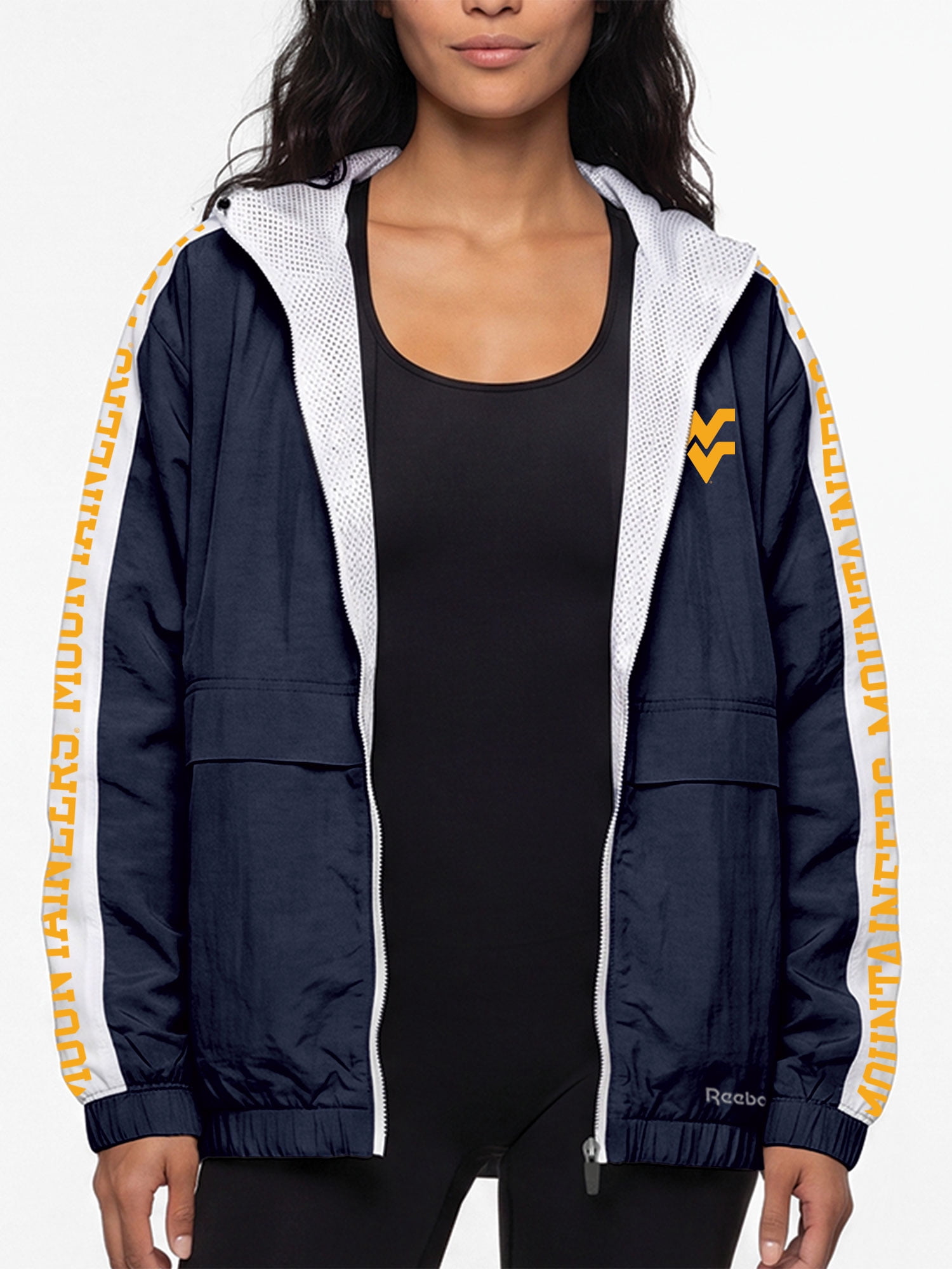 West Virginia Mountaineers Reebok Womens Colorblocked Full Zip Jacket