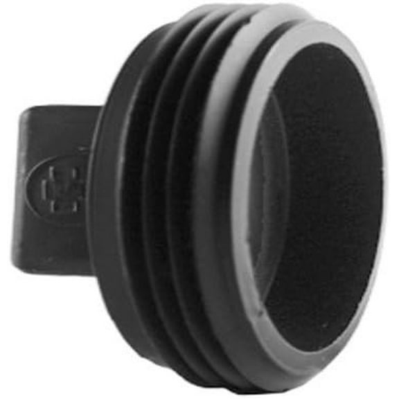 Charlotte Pipe Cleanout Plug Abs/Dwv 3 " Mpt Black