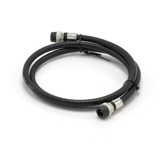 6' Feet, Black RG6 Coaxial Cable with rubber booted - Weather Proof Indoor / Outdoor Rated Connectors, F81 / RF, Digital Coax for CATV, Antenna, Internet, Satellite, and more