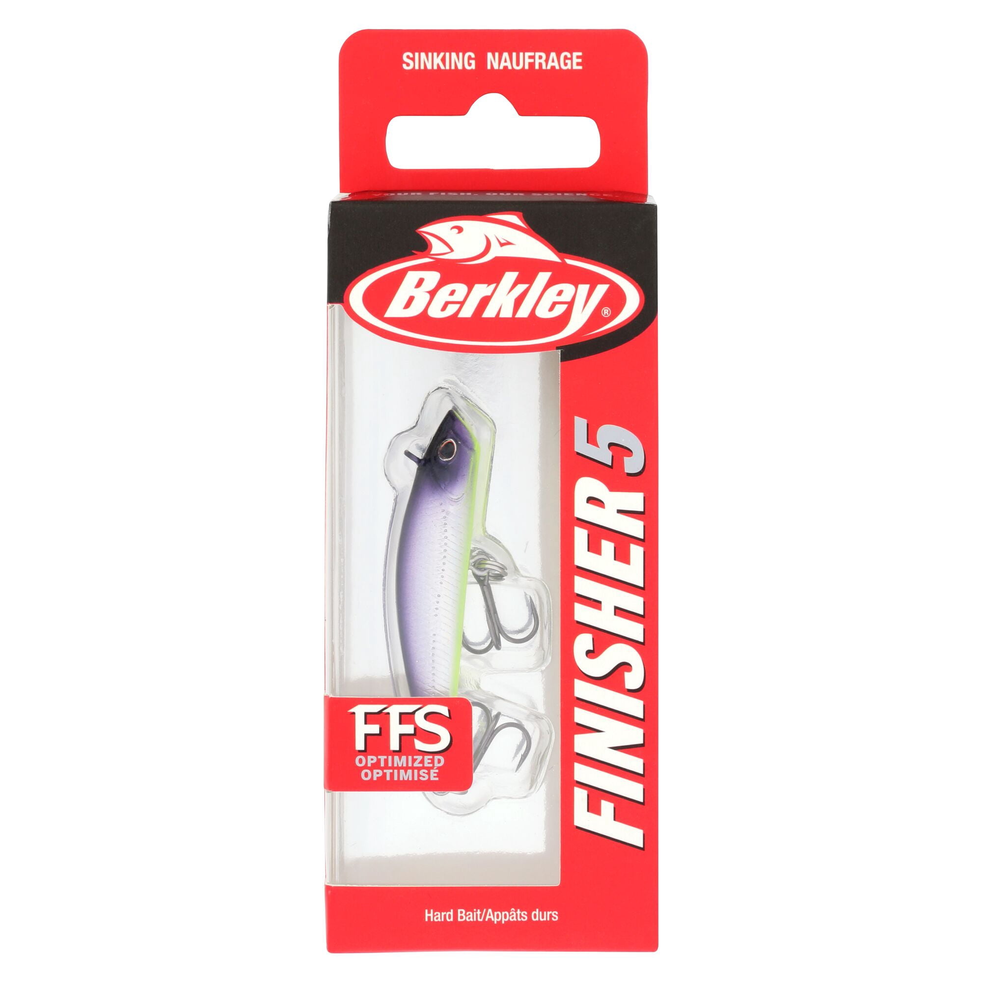 Berkley Finisher, 2 in, Glide Baits, Purple Slime (1 Count)
