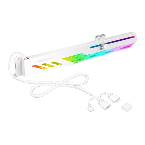 Matsuzay Soporte GPU Soporte de tarjeta gráfica Soporte de tarjeta de video Aleación de aluminio Multicolor Protección de carcasa a prueba de golpes Electrónica Blanco