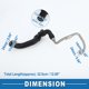 thumbnail image 4 of Línea de retorno de la manguera de refrigerante del turbocompresor Unique Bargains No.11537643226 Tubo de alimentación de refrigeración para BMW 120i 220i 320i 430i, 4 of 6