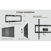 ProHT Ultra Slim Fixed TV Mount 32 inches to 55 inches for TV Flat Panel/LED/LCD Monitor, Max Load77 lbs.