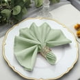 Efavormart 25 Pack | 17"x17" Sage Green Polyester Linen Dinner Napkins ...