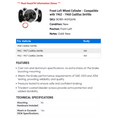 thumbnail image 2 of Front Left Wheel Cylinder - Compatible with 1962 - 1968 Cadillac DeVille - AC Delco, 2 of 2