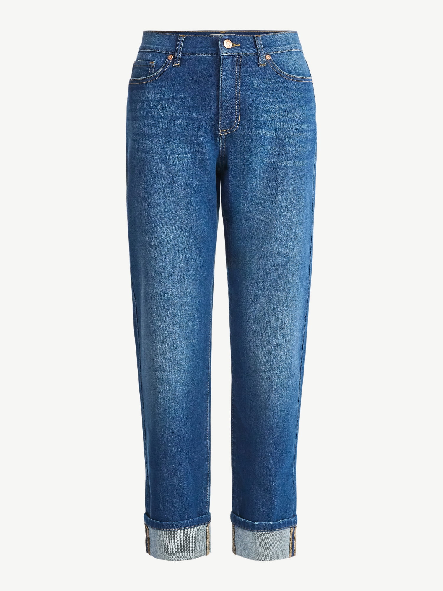 Sofia by Sofia Vergara Women's Beatrix Relaxed Boyfriend Jeans, Multiple Inseams, Sizes 0-20