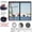 black, variant on Summer Self-adhesive Window Screen Anti-Mosquito Prevent Flying Insects Invisible Mesh Curtains Removable Magnetic Screen Window