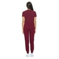 thumbnail image 3 of ACTIVE UNIFORMS Womens Essential Cool Stretch Jogger Scrub Set (Burgundy, Medium), 3 of 6