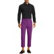 thumbnail image 2 of Pantalones de vestir recortados de hombre con pliegues y ajuste slim fit en color púrpura 28, 2 of 5