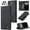 Black, variant on ETFAST Leather Wallet With Card Holder Zipper Phone Case For Xiaomi Poco C65 High Quality Leather Phone Case