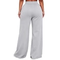 thumbnail image 5 of Stralyhd Womens Sweatpants Wide Leg Baggy Pants High Waist Workout Casual Fall Pants with Pockets Light Gray XL, 5 of 5