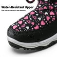 thumbnail image 2 of DREAM PAIRS Toddler/Little Kid/Big Kids Mid Calf Knee High Winter Snow Boots NORDIC BLACK/PINK Size 1, 2 of 6