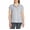Blue, variant on Womens' Short Sleeve Linen Blend Shirt (Pink Stripe, Small)