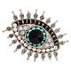 thumbnail image 3 of Eye Brooch Pin with Rhinestone Detail Lightweight Metal Lapel Pin for Women's Suits, Dresses, Bags, and Hats Stylish Fashion Accessory Gift, 3 of 5