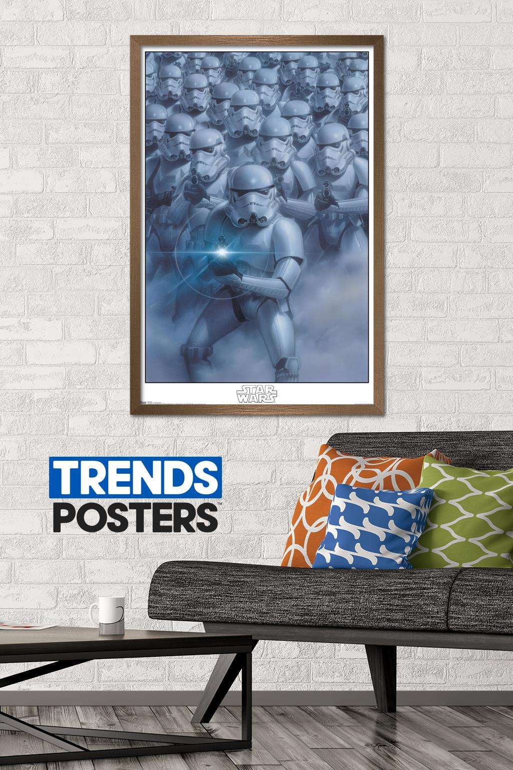 Star Wars: Saga - Stormtroopers Wall Poster, 22.375" x 34", Framed