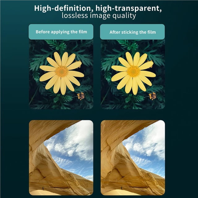 3Pcs Phone Rear Back Camera Lens No-bubble High Transparent Protective Film Protector Scratch-Resistant Hardness Professionals Type2