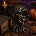 thumbnail image 5 of Halloween Resin Witch Figurines, Vintage Gothic Witch Desktop Decorations, Black Resin Statue for Bedside, Shelf, Mantel, 5 of 7