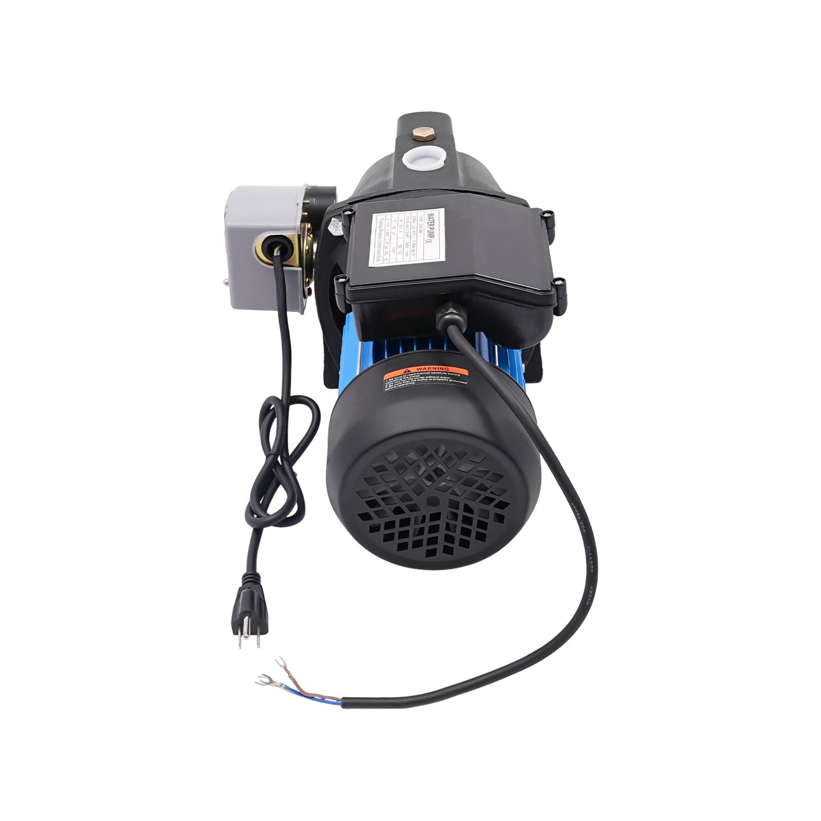 ToppiJoy 110V 0.75HP Shallow Well Pump with Ejector Kit Cast Iron Jet Water Pump, Well Depth Up to 25ft, Automatic Pressure Switch, Water Pump for Farm Lawn Garden