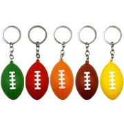 Football Keychain 5 Pcs Sports Match Souvenir Keychains The Gift Spherical Alloy