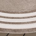 thumbnail image 4 of Safavieh Cabana Henry Striped Indoor/Outdoor Area Rug, Dark Beige/Ivory, 6'7" x 6'7" Round, 4 of 15
