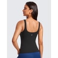 thumbnail image 2 of Top sin mangas para mujer CRZ YOGA Butterluxe con sostén acolchado negro XL, 2 of 5