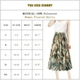 thumbnail image 3 of VDJ Women Floral Printed Skirts High Waisted Flattering Summer Beach A-Line Flowy Midi Skirtw for Ladies Size XXL, 3 of 5