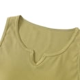 thumbnail image 6 of Lumtrix Womens Tank Tops Built In Bra Summer V Neck Sleeveless Basic Tee Ribbed Fitted Casual Shirts 2026 Trendy Clothes Yellow L, 6 of 7