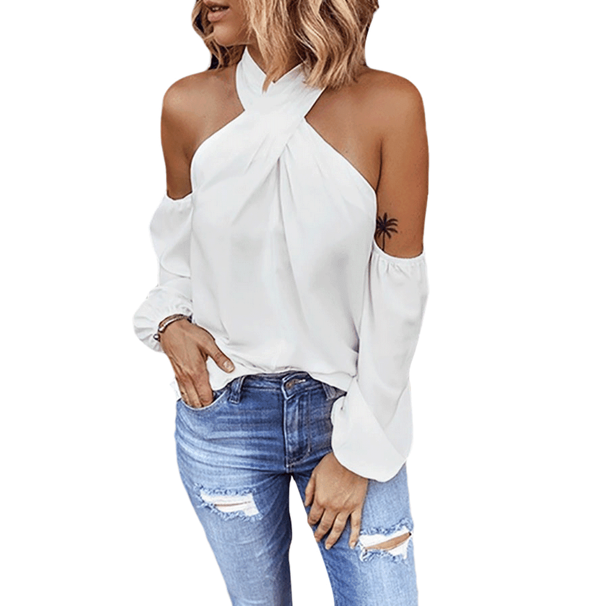 elegant off the shoulder tops