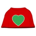thumbnail image 5 of Pet Dog  Cat Shirt Screen Printed, "Swiss Dots Green Heart", 5 of 6