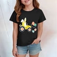 thumbnail image 2 of Kogui Girl Clothes Girls Short Sleeve Summer Tops Casual Crewneck Loose Tshirts Size 13-14 (Black,13-14 Years), 2 of 4