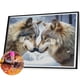 thumbnail image 5 of Pintura De Diamante 5D DIY Kit De Parejas De Lobo De Taladro Redondo Completo Decoración Del Hogar 50x40cm, 5 of 9